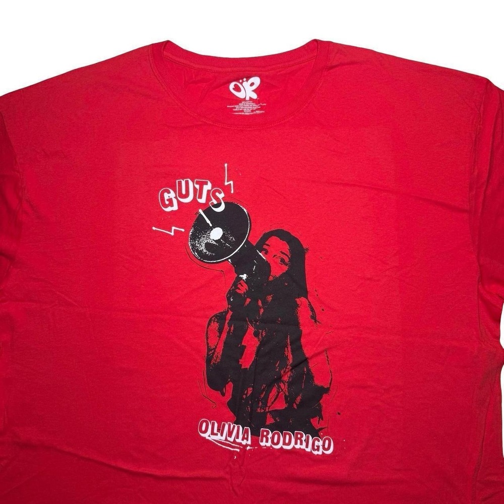 Olivia Rodrigo Guts red shirt 3XL